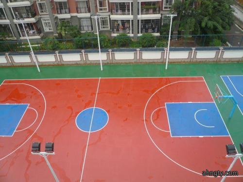 篮球场施工